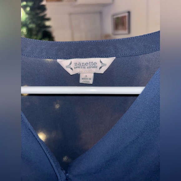 Nanette Lepore Blue Shirt - Picture 3 of 3